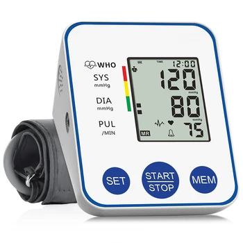 Rankos Automatinis Kraujo Spaudimo Monitorius Sphygmomanometer Didelio Tikslumo Skaitmeninės Impulsų dažnis BP Monitoringo Metrų Arterijų BP Stebėti