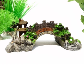 Rockery Tiltas Dekoratyvinis Ornamentas Dekoro Imitavimo Įrenginių Apdailos Žuvų Bakas Akvariumo Reikmenys Apdaila