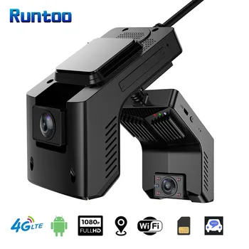 RUNTOO Paslėptas Automobilių DVR Kamera Brūkšnys Cam 4G WiFi GPS Sekimo FHD 1080P Vaizdo įrašymo Liveview Naktinio Matymo Motion Detect Dashcam