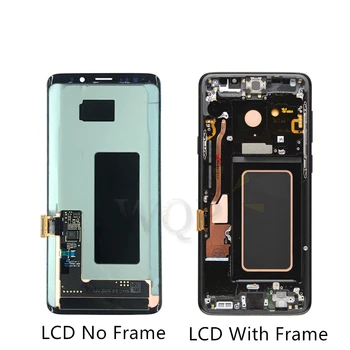 Samsung Galaxy S9 Lcd Ekranas S9+ S9 Plus LCD Su Rėmu Jutiklinio Ekrano Stiklo plokštė skaitmeninis keitiklis Asamblėjos Pakeitimo Remontas dalis