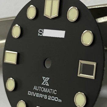 Skx007 meistras dial tinka SK nh35a judėjimo nardymo žiūrėti taisomos su Japonija C3 šviesos