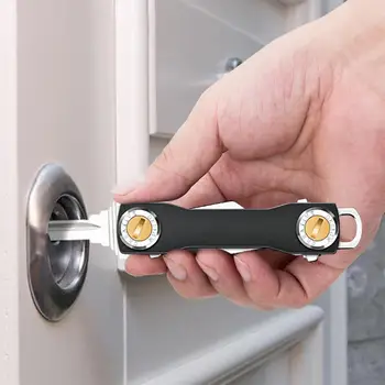 Smart key chain Mini Keychain Kompaktiškas Klavišą EDC Raktas Organizatorius Įrašą Klavišus Smart Turėtojas Katalogą, Raktų, Piniginės Šeimininkė 