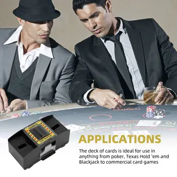 Stalo Žaidimas Pokerio Kortos Elektros Automatinis Kortelės Maišyklė Puikiai tinka Texas Hold em Pokerio ir Blackjack Žaisti Įrankis