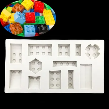 Statybinių Blokų Formų Silikono Sugarcraft Formų, Minkštas Tortas Dekoravimo Priemonės Bakeware