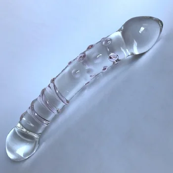Stiklo Dildo Dirbtinis Penis Penis Kristalų Analinis Granulės Butt Plug Prostatos Masažas Masturbuotis Sekso Žaislas, Skirtas Suaugusioms Moterims