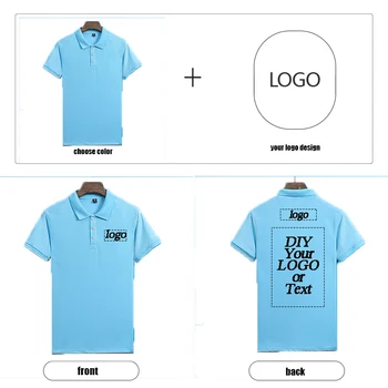Suaugusiųjų POLO marškinėliai 16 spalvų high-end logotipą office atsitiktinis banga grynos medvilnės tėvų-vaikų drabužiai atvartas spausdinimo tekstas 