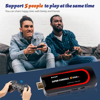 Super Konsolės X Stick Retro Vaizdo Žaidimų Pultai 4K HD TV Box Žaidimų Žaidėjas už PS1/PSP/N64, Su 50000+ Žaidimai Bevielio Kontrolierių