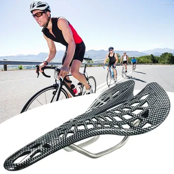 Super lengvas Plastiko Dviračio Balno Anglies Pluošto Kalnų Keliais Dviračio Balno Sėdynės dviračių Kalnas pagalvėlių Dviračių sporto Įranga