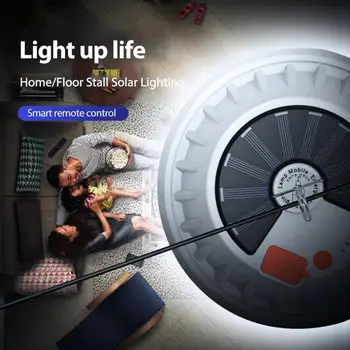 Super Šviesus Įkraunamas LED Lemputė Lempos Nuotolinio Valdymo Saulės Krovimo Lemputė Nešiojamų Avarinės Šviesos Lauko Kempingas Lempa Namuose