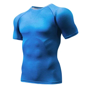 Suspaudimo Marškinėliai Vyrams, Moterims, 3D Atspausdintas Megztiniai Fitneso Sporto Bazės Sluoksnis Stora Mens Crossfit Dviračių MMA Rashguard Sporto drabužiai