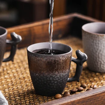 TANGPIN didelių pajėgumų keramikos arbatos puodelio aukso šuo patys puodeliai kung fu taurės 80ml