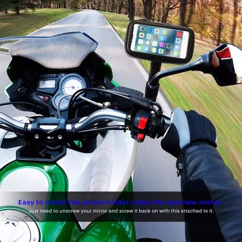 Telefono Laikiklis Motociklo Paramos Dviratį Universali Vandeniui Maišą Mobilus Stendas, Telefono Laikiklis, Krepšys Atveju, 360 laipsnių sukimosi