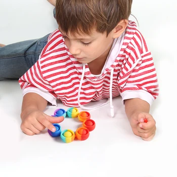 Tiesioginio Burbulas Apyrankę Įspūdį Apyrankė Žaislai Autizmo Specialiųjų Poreikių Atsipalaiduoti Koncentracija Mokymo Išspausti Žaislas