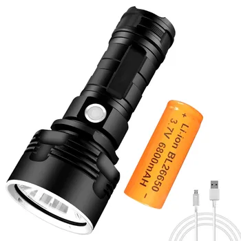 Ultra Brigh XHP50 Žibintuvėlis LED Žibintuvėlis USB Įkrovimo Vandeniui Lempos Kempingas Medžioklės Reikmenys Ir Įranga