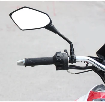 Universalus 8mm-10mm Motociklo galinio vaizdo Veidrodžiai Sportster 