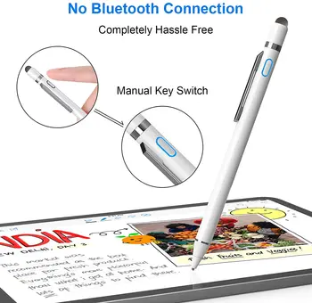 Universalus Capacitive Aktyvus Stylus Jutiklinio Ekrano Rašikliu Smart IOS/Android Apple iPad Telefono Pieštuku Palieskite Piešimo Tabletę, Smartfon