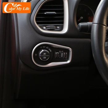 Už Jeep Renegade-2020 M. Žibintų Reguliavimo Mygtukas Rėmo Dangtis Interjero Matinis Apdailos Auto Reikmenys, Automobilių Stilius