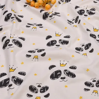 Vaikai Kratinys Tekstilės Medvilnės Audinio Atspausdintas Panda Medvilninio Audinio, 