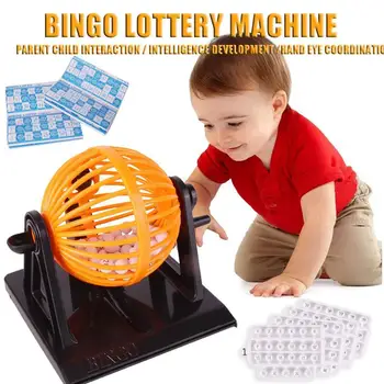 Vaikų Ugdymo Ir Tėvų-Vaikų Žaidimai Bingo Loterijos Mašina Imituojamas Loterijos Mašina Darbastalio Mašina Žaislų Loterijos G4O8