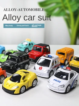 Vaikų žaislas lydinio įvairius automobilio modelį kūdikių autobusų atsparus inercinės re-force automobilių berniukas dovanų žaislus vaikams nuo 2 iki 4 metų