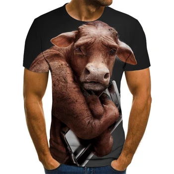 Vasaros nauji marškinėliai vyriški gatvės drabužių juokinga kiaulių trumparankoviai marškinėliai 2020 gyvūnų vyriški drabužiai atsitiktinis 3D atspausdintas T-shirt