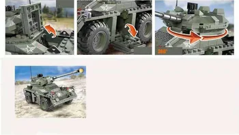 Vokietija šiuolaikinių karinių APC mega pastato bendrosios armijos duomenys condor šarvuotos transporto priemonės surinkti plytos, žaislai berniukams, dovanos