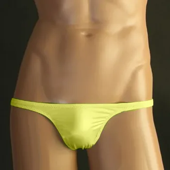 Vyriški Seksualus G-String Elastinga Bikini Thong T-atgal mažaaukščių Trumpikės Patogūs Apatiniai Poliamidas/Nailonas Vyrų Seksualus G-String M/L/XL/2XL