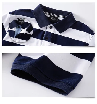 Vyrų Polo Marškinėliai 2019 M. Vasarą Vyrams, Atsitiktinis Kvėpuojantis Plius Dydis 6xl Dryžuotas trumpomis Rankovėmis Polo Marškinėliai Medvilnės Verslo Drabužiai Viršūnes Tee