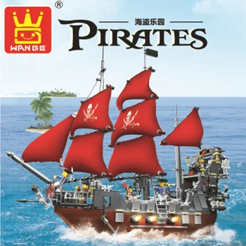 Wange Karibų Jūros Piratai Laivą 