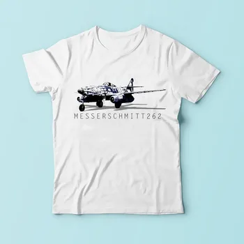 WW2 Messerschmitt Me-262 Schwalbe battleplan marškinėliai vyrams 2018 naujas baltos spalvos atsitiktinis marškinėlius homme sublimacijos spausdinimo tee marškinėliai
