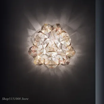 Šiuolaikinės Sieniniai šviestuvai Akrilo Diamond Debesis Kambarį Baras Italija Prabanga Kabo lempa Dizaino Šviestuvas Kūrybos dekoro Įrenginiai
