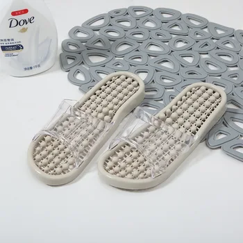 Šlepetės vonios kambarys, šlepetės, vonia, neslidžia vasaros namų ūkio plastikiniai skylę masažas tuščiaviduriai patalpų sandalai vyrų FBX1