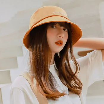 Žvejys skrybėlę moterų vasaros korėjos versija laukinių mielas studentų kelionės apsaugos nuo saulės atsitiktinis tendencija skrybėlę moterų laišką baseino bžūp