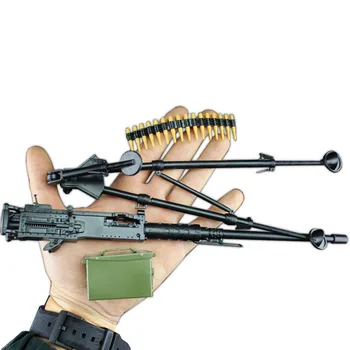 1/6 4D Ginklas Blokuoti Žaislai JAV M2 Sunkusis kulkosvaidis Paleidimo karinis ginklas Modelis 12inch Veiksmų Skaičius, Sence 