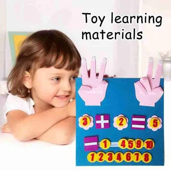 1 Set Montessori Rankų darbo Veltinio Piršto Matematikos Galvosūkių Žaislas neaustinių Skaičius Porą Mokymo priemones Vaikų Ankstyvojo Švietimo Žaislai