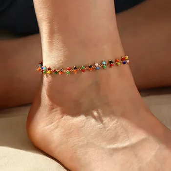 1 VNT Anklets Moterų, Mergaičių Kojų Priedai Boho Papuošalai Basomis Sandalai Apyrankę ant kojos Čiurnos dirželis Bohemijos Anklet