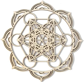 10 Kristalų Tinklelį Gėlių Gyvenimo Sakralinės Geometrijos Sienos Meno Mediniai Kristalų Tinklelį 