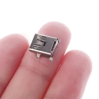 10 Vnt. Mini USB Tipas B 5 Pin Female Lizdas, Jungtis Mobiliųjų Telefonų Įkrovimo