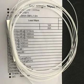 10vnt/daug 1x4 1x2 1x8 1x16 optinio pluošto PLC splitter be jungties kabelis 0.9 mmMini Blockless 2,4 Uostų PLC Splitter