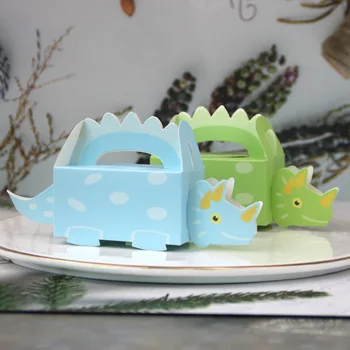 10vnt/daug Dinozaurų Šalis Saldainių Dėžutė Baby Shower Dinosaurio Dėžutė Happy Birthday Pakuotės, Dėžutės Baby Shower Berniukas Gimtadienio Apdaila