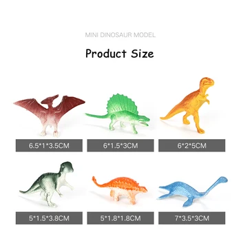10vnt/daug Mini Dinozauras, Modelis, Modeliavimas Gyvūnų Sumos vaikų Švietimo Surinkimo Žaislai Berniukas Dovanos