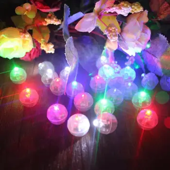 10VNT Šviesos LED Žibintai Kamuolius Apvalus Rutulys Lempos Šalis Atostogų Apdailos Mini Balionas Žibintai
