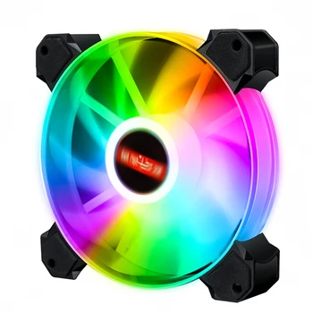 120mm PC Atveju Ventiliatorius Naudojamos RGB Aušinimo Ventiliatorius Silent PC Kompiuteris Vandens Aušinimo Priedai, su 2 Guoliai, Hidraulinių