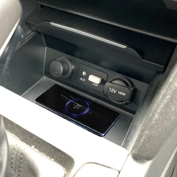 15W greitai chrging QI automobilių belaidis kroviklis telefono įkroviklio įkrovimo plokštė įkrovimo turėtojas Hyundai Elantra 2017 2018 iPhone