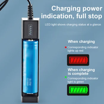 18650 Baterijos Kroviklis Smart USB Baterijos Adapteris LED Chargering už Įkraunamas Akumuliatorius Li-ion 18650 26650 14500 Mokestis