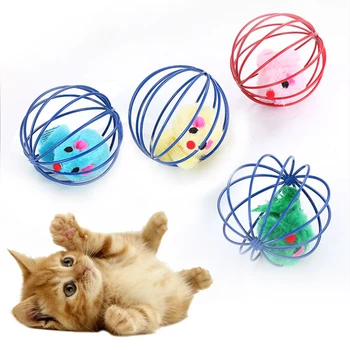 1pc savipagalbos Žaislai Nauji Saldainiai spalvos Katė Žaislas Narve Žiurkės Pet Interaktyvios Mokymo Prekių Spalva Atsitiktiniai Kačių, Naminių gyvūnų Reikmenys