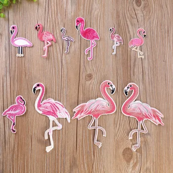 1Pcs Flamingo Šilumos perdavimas iš Geležies Siūti Lopai Drabužių 