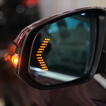 2 Vnt/lot 14 SMD LED Rodyklių Skydelis-Automobilio Galinio vaizdo Veidrodėlis Indikatorius Posūkio Signalo Lemputė Automobilio LED auto galinio vaizdo veidrodėlio lemputė
