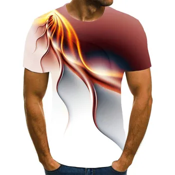 2020 metų vasaros berniukai 3D atspausdintas vyriški ir moteriški marškinėliai atsitiktinis, atsitiktinis gatvės 3DT marškinėliai