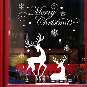 2020 Naujų Linksmų Kalėdų Senelio Namų Sienos Lipdukas Festivalis Lipdukai Santa Freskomis Windows Papuošalai Kambaryje Namų Dekoro